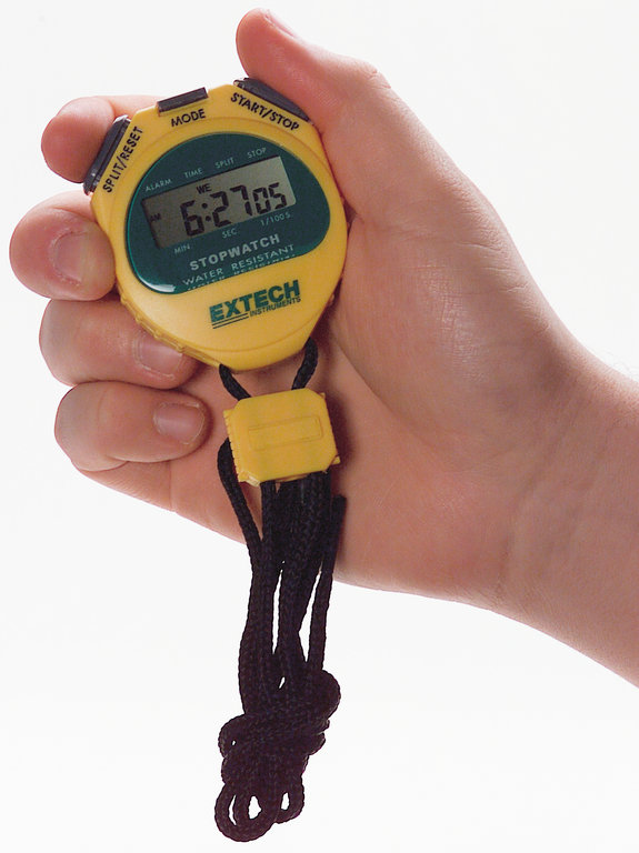 Cronometro/orologio digitale LCD Extech 365510 con calendario e allarme